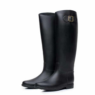 Botas de lluvia altas de caucho para mujer
