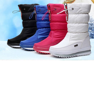 Bottes de neige à plates-formes imperméables et antidérapantes pour femmes