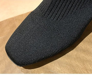 Extensible ponožkové boty s čtvercovými podpatky pro ženy