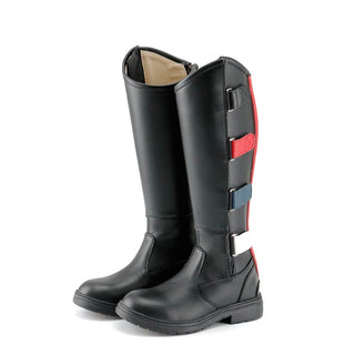 Stivali da equitazione con cinturini in velcro colorati per bambini