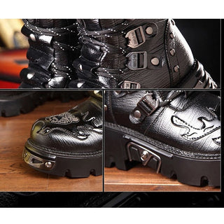 Gothic platform boots for men