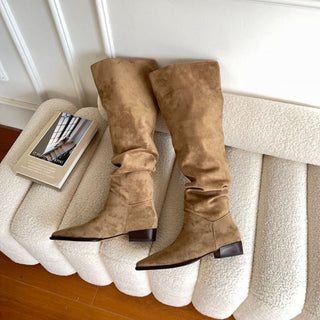 Botas altas y pantorrillas anchas para mujer