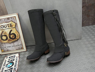 Stivali da equitazione da donna con frange