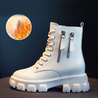 Botín de nieve forrado a la moda