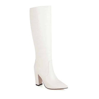 Női krokodilmintás magassarkú csizma