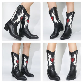 Botas cowboy corazón
