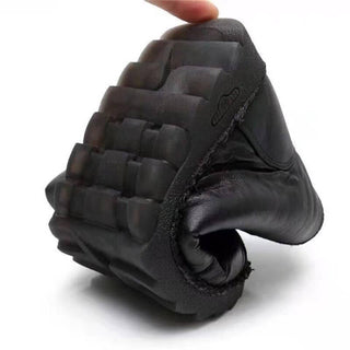 Bottes plates courtes de neige pour femme de couleur noir