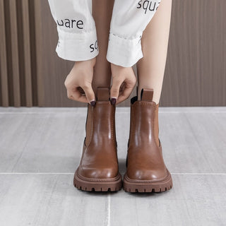 Chelsea bőr csizmák nőknek