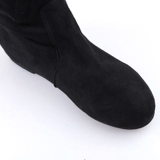 Botas planas con caña enrollable