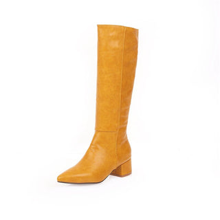 Bredt skæl-effekt støvler til kvinder