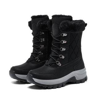 Thick fur snow boots for women