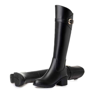 Valódi bőr női magas szárú csizmák