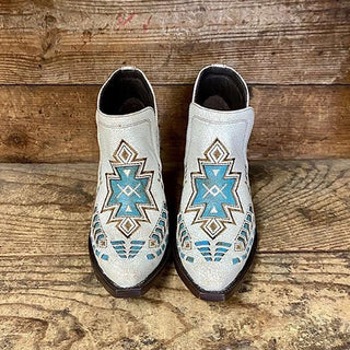 Botas baixas de Cowboy com sola de madeira para mulheres