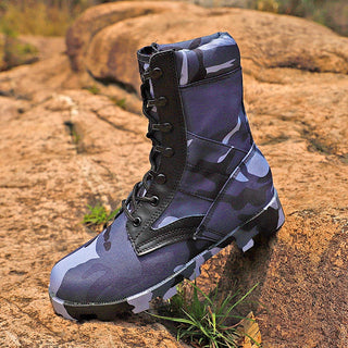 Vízálló katonai csizma terepmintás