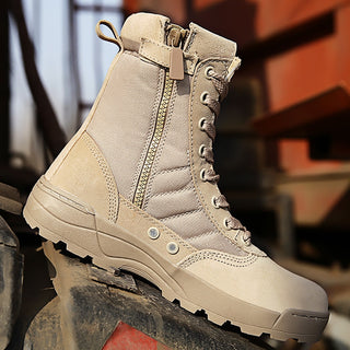 Botas militares de cano médio para homens