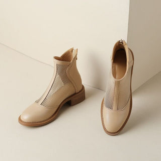 Flat mesh women's boots