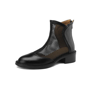 Flat mesh women's boots