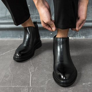 Bottines hommes courtes à large élastique