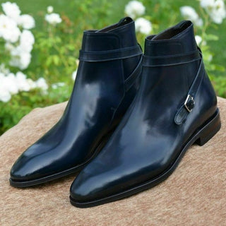 Bottes hommes élégantes avec sangle à boucle