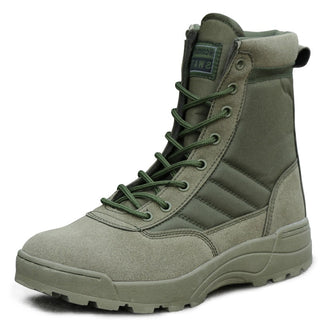 Bottes vertes militaires tactiques pour homme