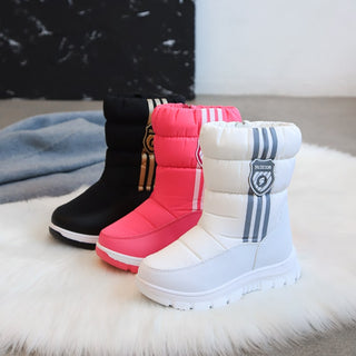 Stivali da neve in pelle da bambina