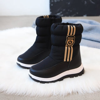 Stivali da neve in pelle da bambina