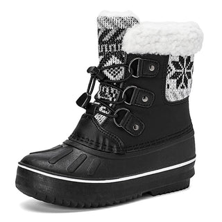Bota de nieve de piel para niños