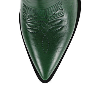 Botas de vaquero verdes para mujer