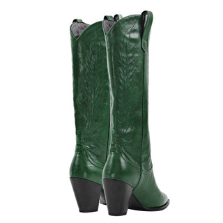Botas de vaquero verdes para mujer