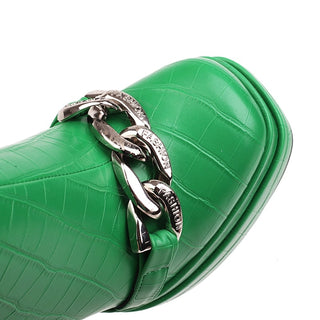 Stivali con tacco firmati verdi