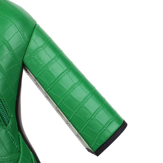 Stivali con tacco firmati verdi