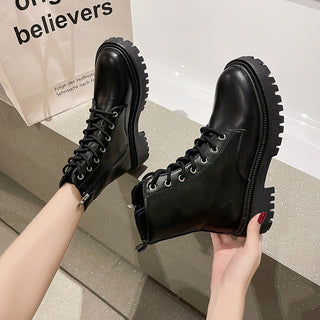 Women's mid-high platform boots