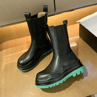 Botas chunky con suela gruesa y elástica para mujer