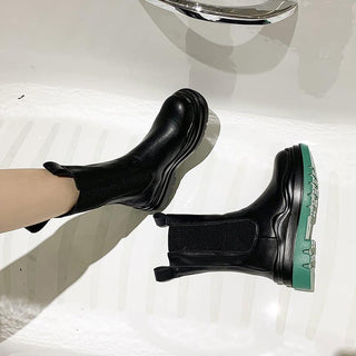 Botas chunky con suela gruesa y elástica para mujer