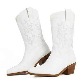 White cowboy boots for women