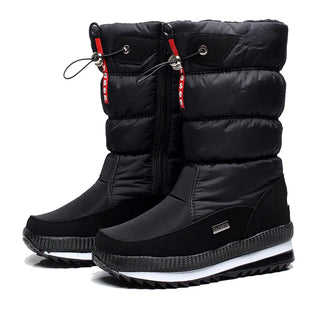 Botte de neige femme plateforme fourrée imperméable hiver
