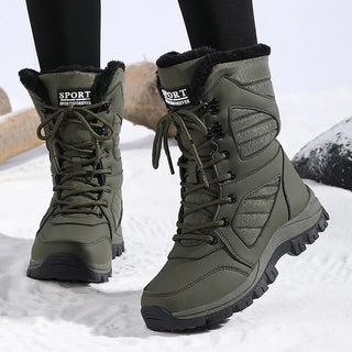Botte de neige femme imperméable chaude et confortable