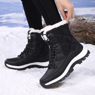 Botte de neige femme chaude confort polaire hiver
