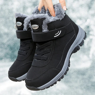 Botte de neige femme chaude imperméable fourrée