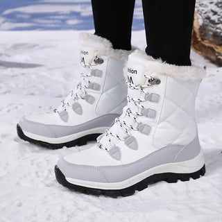 Botte de neige femme chaude confort polaire hiver