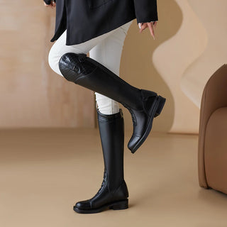 Bottes d'équitation femme, longues et antidérapantes