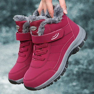 Botte de neige femme chaude imperméable fourrée