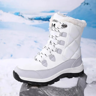 Botte de neige femme chaude confort polaire hiver