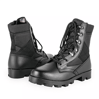 Stivali militari neri traspiranti da uomo