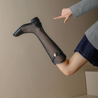 Elegante sommerstøvler i mesh