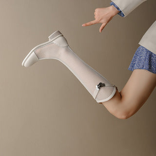 Elegante sommerstøvler i mesh