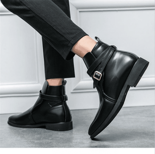 Bottes hommes élégantes avec sangle à boucle