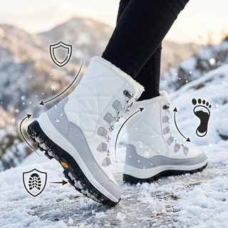 Bottes antidérapantes et durables - icônes caractéristiques