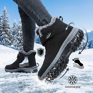 Bottes antidérapantes et durables - icônes caractéristiques