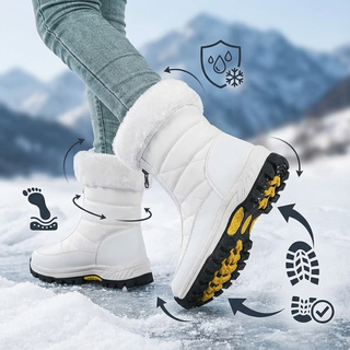 Bottes antidérapantes et durables - icônes caractéristiques